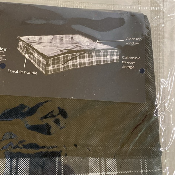 BNIP Home Basics 12-Pair Under Bed Shoe Box Collapsible Clear Top Durable Handle - Picture 5 of 5